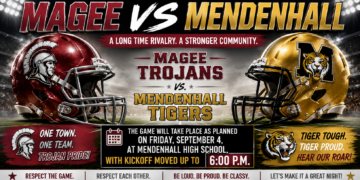 Magee VS Mendenhall on tap for Friday night beginning at 6 PM Tiger Field