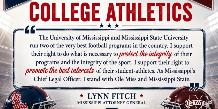 Statement from AG Fitch on College Athletics