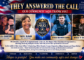 Officer Ty Easterling & Officer Brandon Cooper & Dispatchers Mikala Dampreere & Tanya McNair rose to the occasion during weekend shooting.