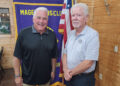 Coach Todd Mangum Speaks to Magee Lions Club and Welcomes New Member Justin Hemphill