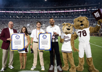 It was a night of cowbells, records and one heart-stopping finish at Davis Wade Stadium.