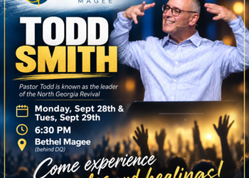 Pastor Todd Smith @ Bethel Assembly (behind Dairy Queen) September 28th & 29th