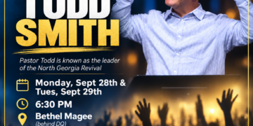 Pastor Todd Smith @ Bethel Assembly (behind Dairy Queen) September 28th & 29th