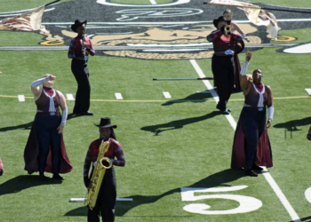 Big Sound and Excellent Rating!  Magee Band “shows out” at Competition!