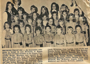Check out the Picture of the Brownie Troop 534 from Way Way Back!