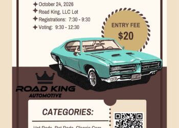 Crazy Day Car Show Saturday, October 24th near Road King Voting 9:30-12:30