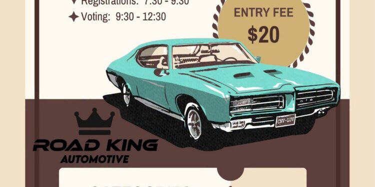 Crazy Day Car Show Saturday, October 24th near Road King Voting 9:30-12:30