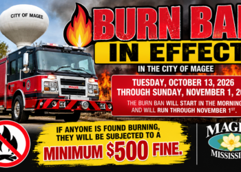 Burn Ban in Effect in the City of Magee