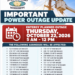 Power Outage Update for Thursday, October 22nd (Check and see if you are on the list!)